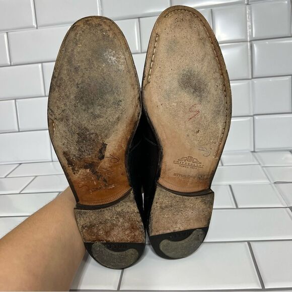 Bally Loafers Men’s Dress Shoes Black Leather Slip On’s Size 8 - Picture 14 of 15